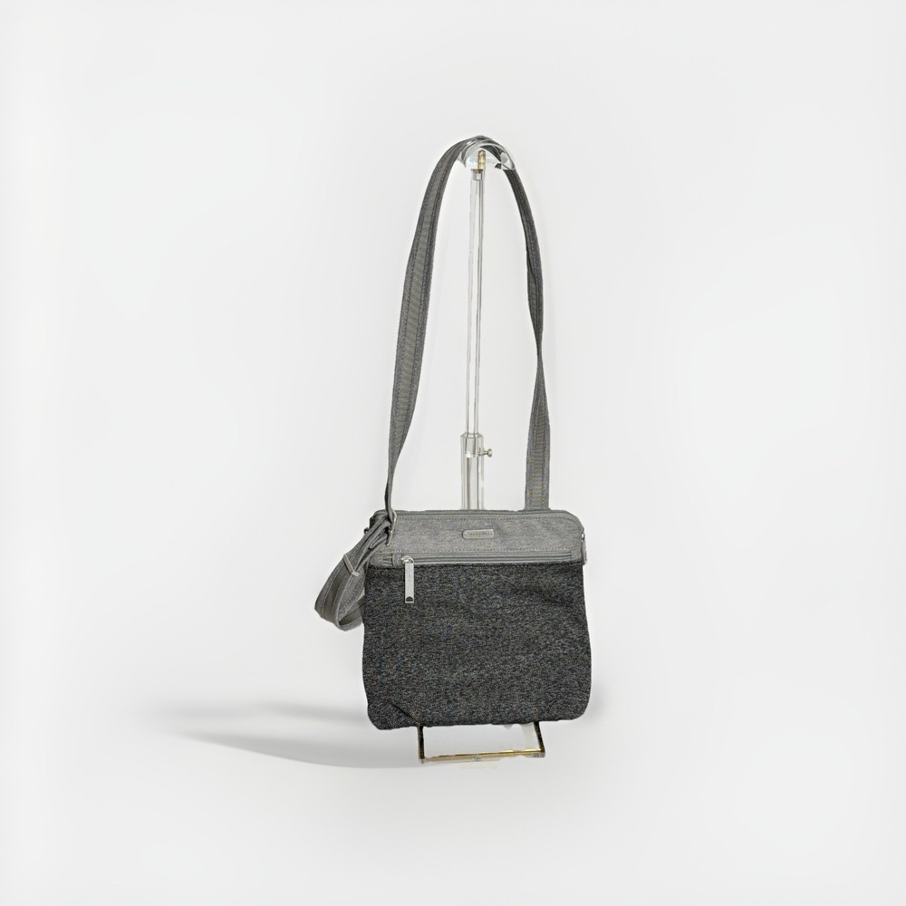 Baggallini Crossbody Grey Travel Purse Nylon - Picture 3 of 8